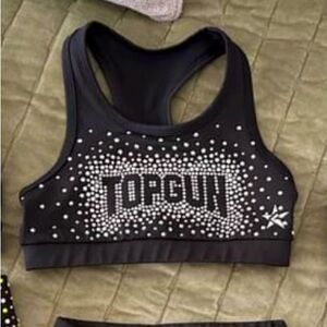 Top gun cheer REBEL practice wear set youth small